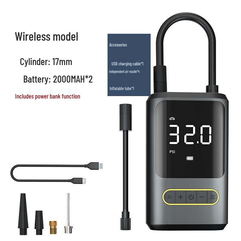 Wireless Mini Portable Car Tire Inflator 