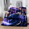 3D Cartoon Jojo's Bizarre Adventure Anime Blanket,Soft Throw Blanket for Home Bedroom Bed Sofa Travel Picnic Office Cover Kids