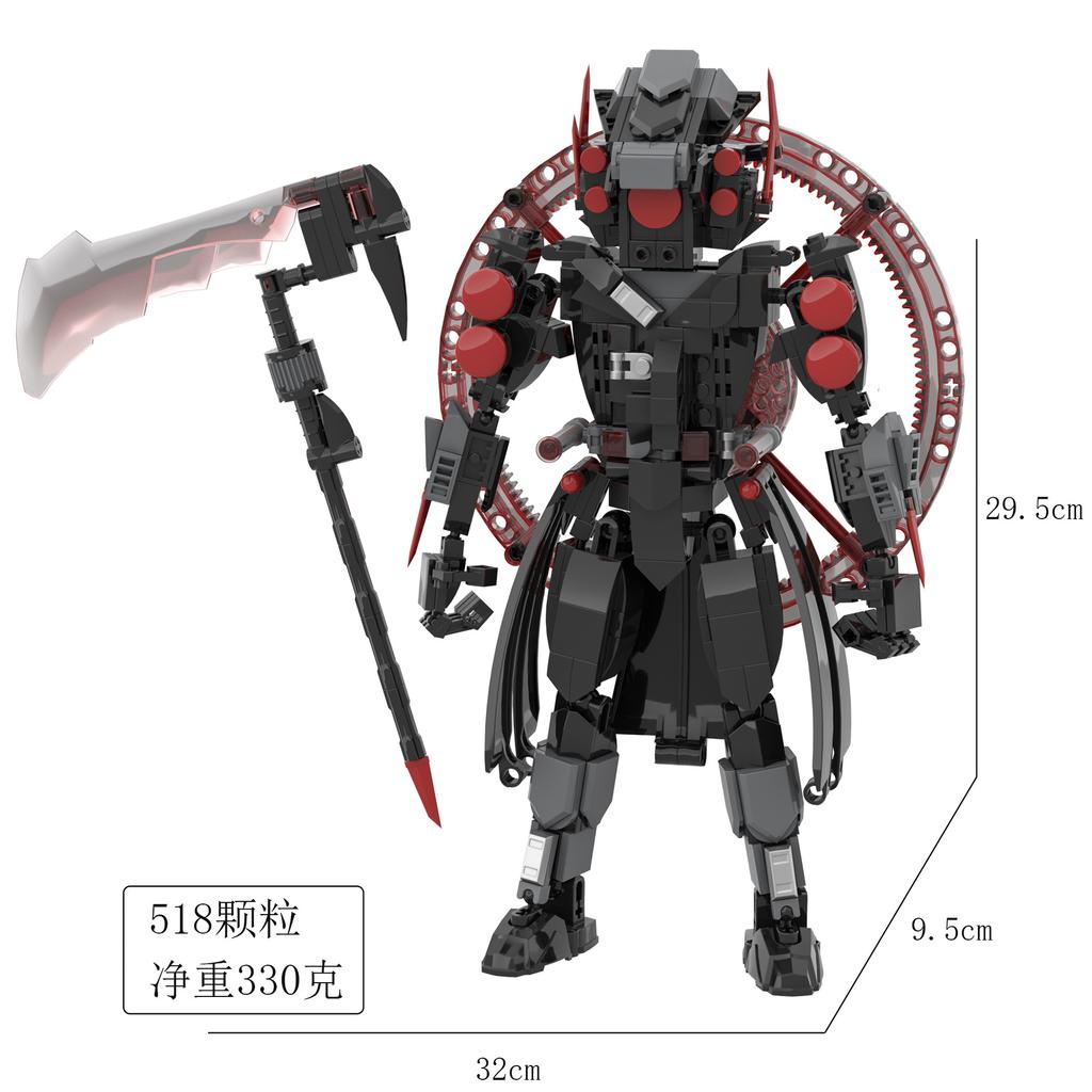 Darkness Skibidi Toilet Titan scythe Speakerman executor Horror Bosses Camara Building Block Anime Halloween Doll Figurine Decor