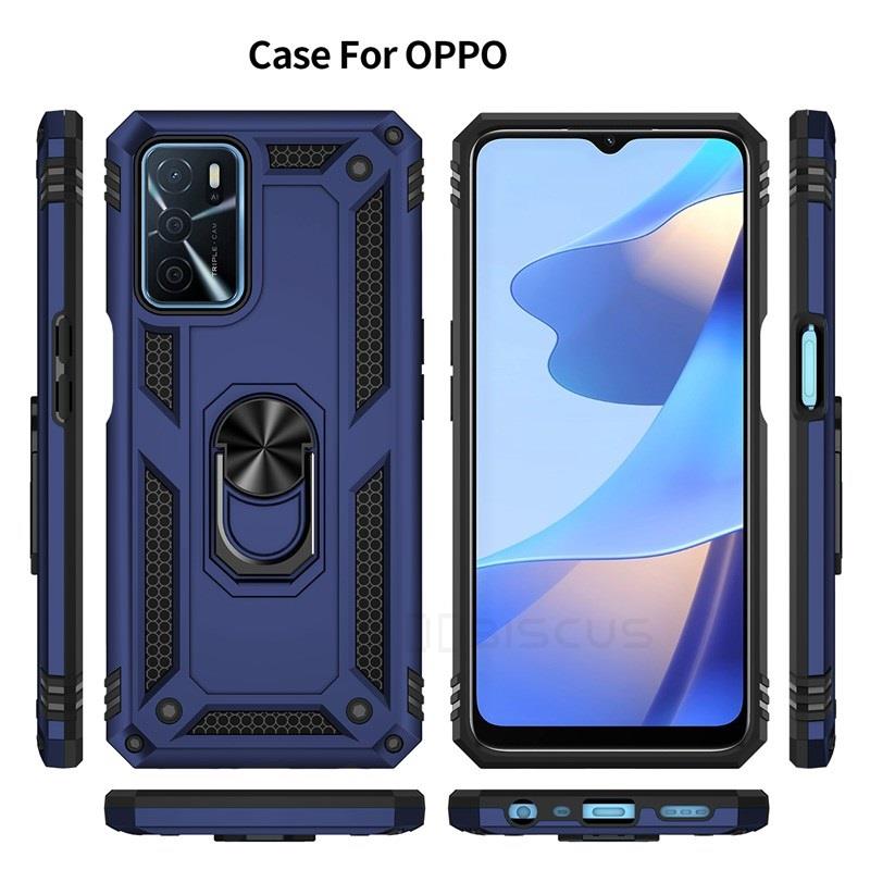 Case For OPPO A54S A16 A74 A94 5G A15 A53 A3S A5S A9 2020 Reno 5 Lite 4 6 Luxury Armor Shockproof Case Silicone PC Cover