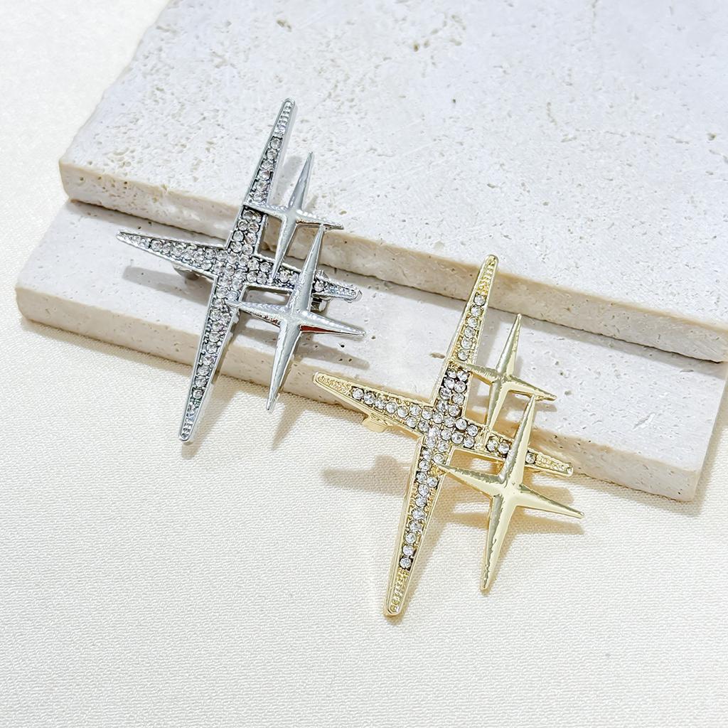 Simple And Fashionable High-End Big Star Brooch, Female Ins Trendy Personality Temperament Coat, Cardigan, Suit, Corsage Pin