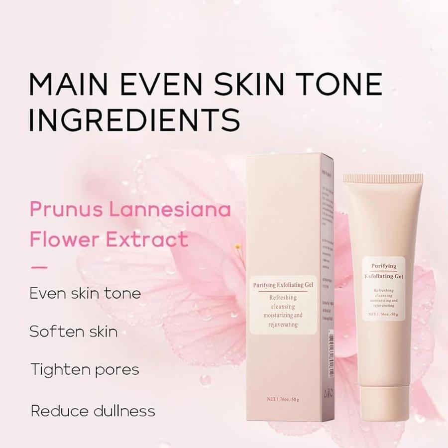 Deep Cleansing Exfoliating Gel Face Scrub Gentle Dead Skin Removal Pore Minimizing Hydrating Moisturizing Unisex Skincare