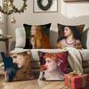 Klassische Europäische Lustige Muster Kissenbezug Sofa Wohnzimmer Schlafzimmer Kopfteil Rückenlehne Kissen Quadratisches Kissen