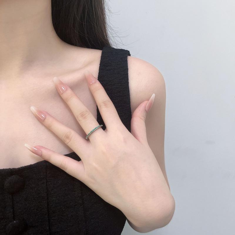 

Creative Jewelry Color Zircon Ring Classic Diamond Women S Ring No. 10