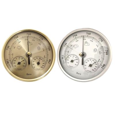 Large Multifunction Weather Instrument for Anglers Stainless Steel Construction Barometer Thermometers Hygrometer