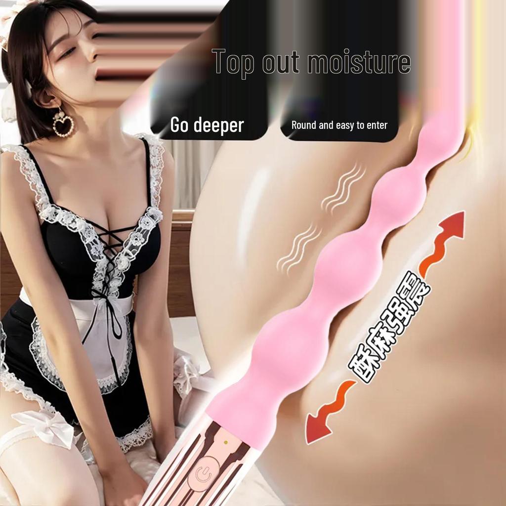 Dual Intensity Anal Beads Vibrator for Couples