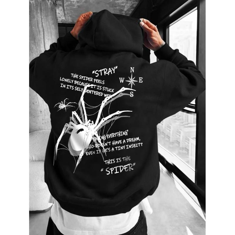 Поездки на работу и Кемпинг, Мягкая флисовая подкладка и Ветрозащитный, Мужской худи XXL чёрный