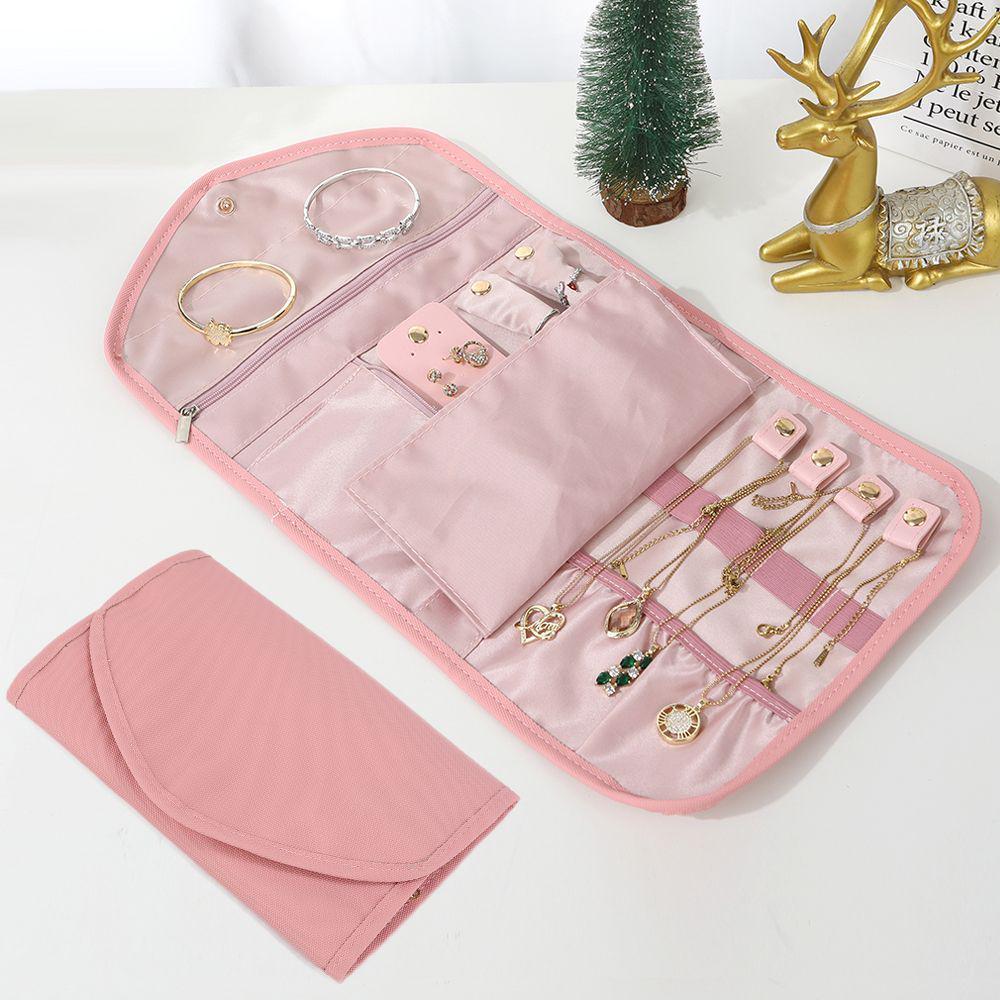 Exquisite Portable Jewelry Travel Storage Bag for Necklaces & Earrings