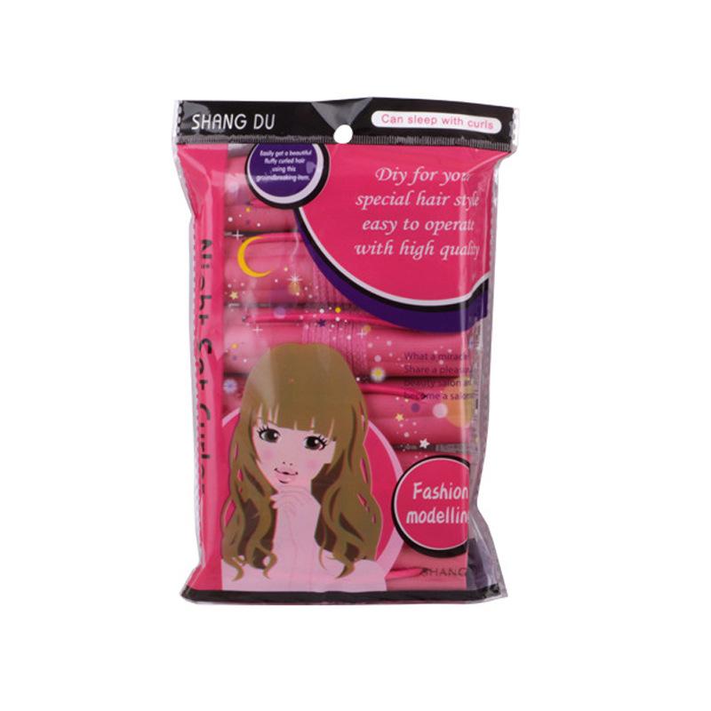 

6 шт./компл. Волшебные бигуди для волос, самоклеящиеся бигуди для волос, без нагрева, для сна, женские самодельные палочки для завивки волос, инструмент для укладки волос розы красного