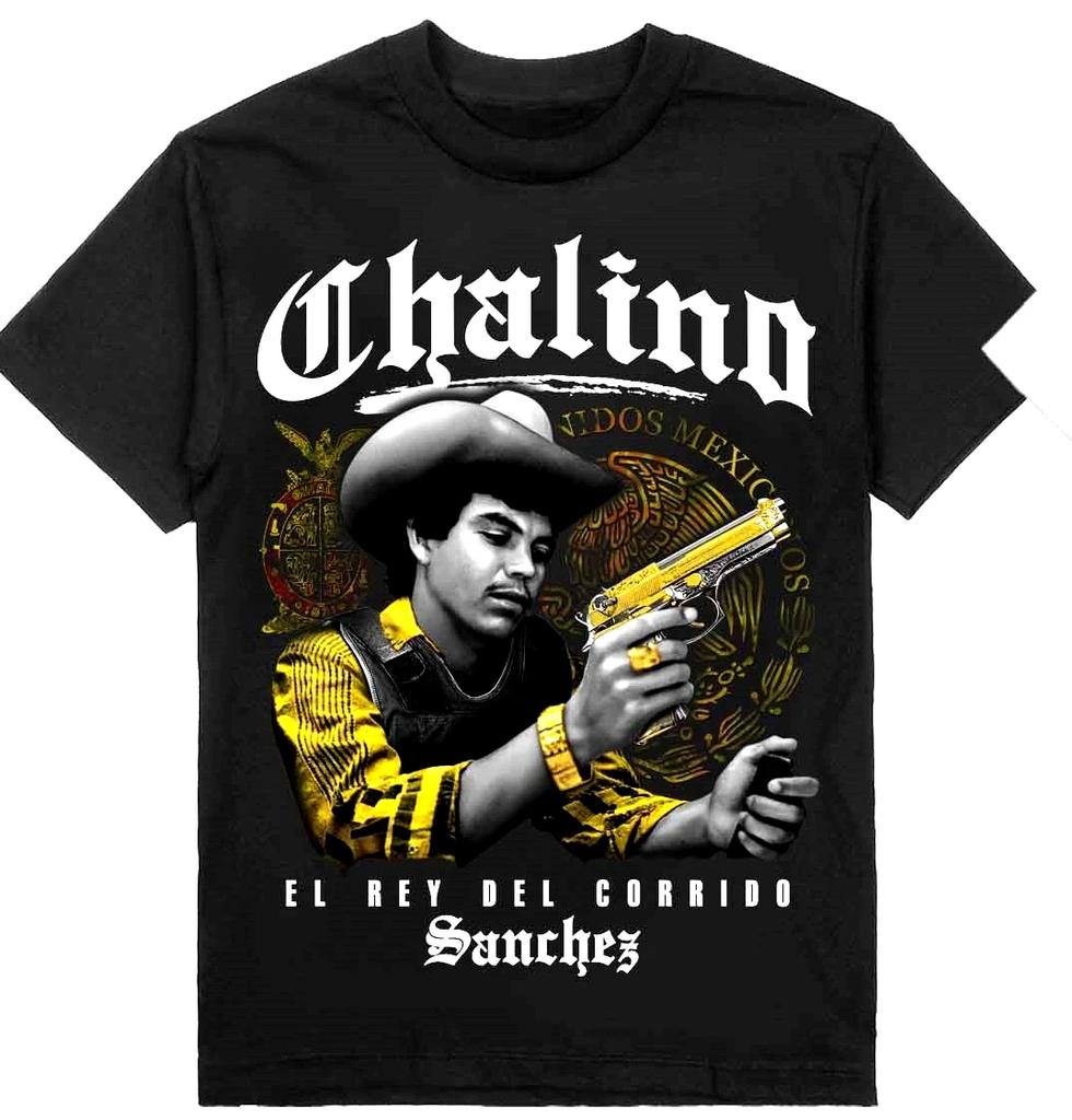 CHALINO SANCHEZ T-SHIRT Mexican Singer Men's Tee 100% Cotton New