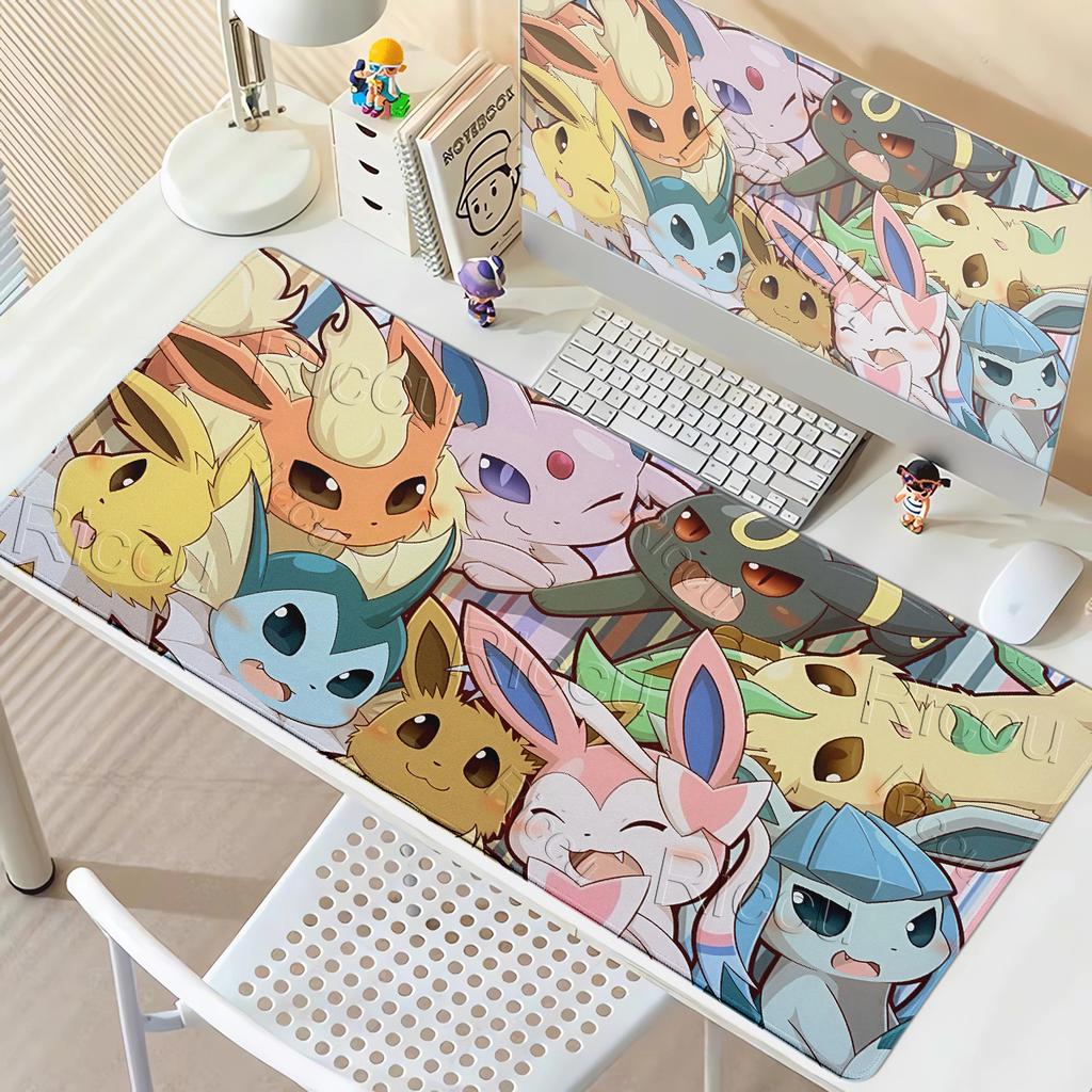 Mouse Pads Laptop Extended Protective Carpet Computer Game Mousepad Cartoon Pokemon K-Kirby PC Accessories Keyboard XXL Desk mat