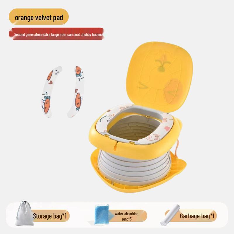 Children's Portable Travel Potty - Foldable and Compact for Outdoor Camping and Emergencies
