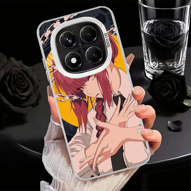 Anime Character Makima CSM Soft Phone Case for Xiaomi Redmi Note 13 14 15 Pro Plus 12S 12 11S 11 11T 10S 10 Shockproof Cover Bac