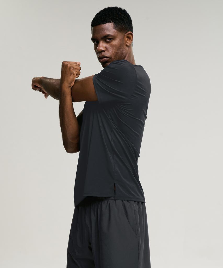 Leijibi Aero Touch Standard Fit Short Sleeve M T-Shirt Top Sleeve Charcoal