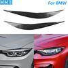 For BMW F80 M3 M4 F82 F83 4 Series F32 F33 F36 Real Dry Carbon Fiber Front Headlight Eyelid Eyebrow Cover Panel Car Accessories