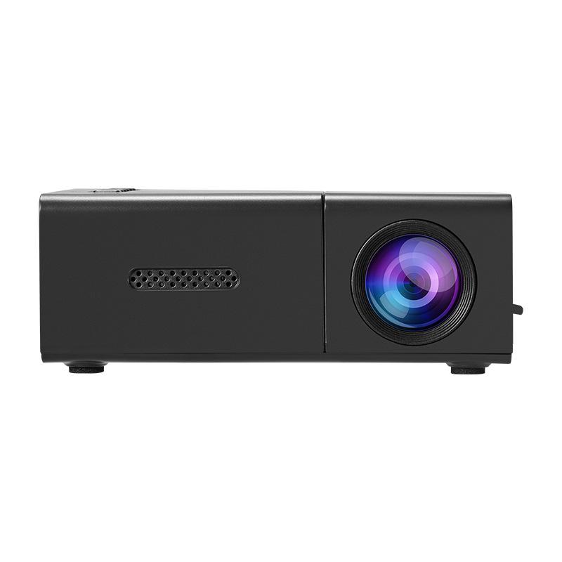 Yellow-White YG300 HD Mini LED Projector for Dormitory and Home