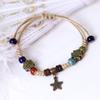 Fashionable Bracelet Ethnic Ceramic Beaded Bangles Handcrafted Woven Strings Exquisite and Eye Catching Wrist Decoration