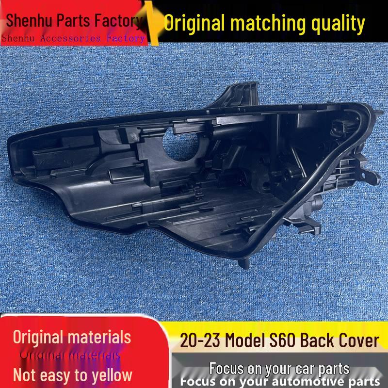 

Volvo S60 20-23 Headlight Rear Housing Black Plastic Base Standard Passenger PP-S60 + 1
