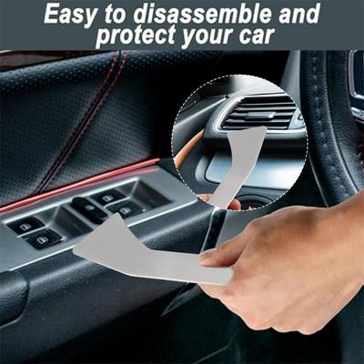 Car Door Panel Removal Tool Car Pry Tool Body Repair Tools No-Scratch Panel Removal Tool Interior Trim Tools Stainless Steel