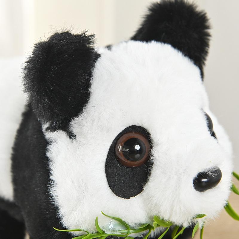 Electric Musical Lifelike Plastic Panda Toy Walks Wags Its Tail Children Toy