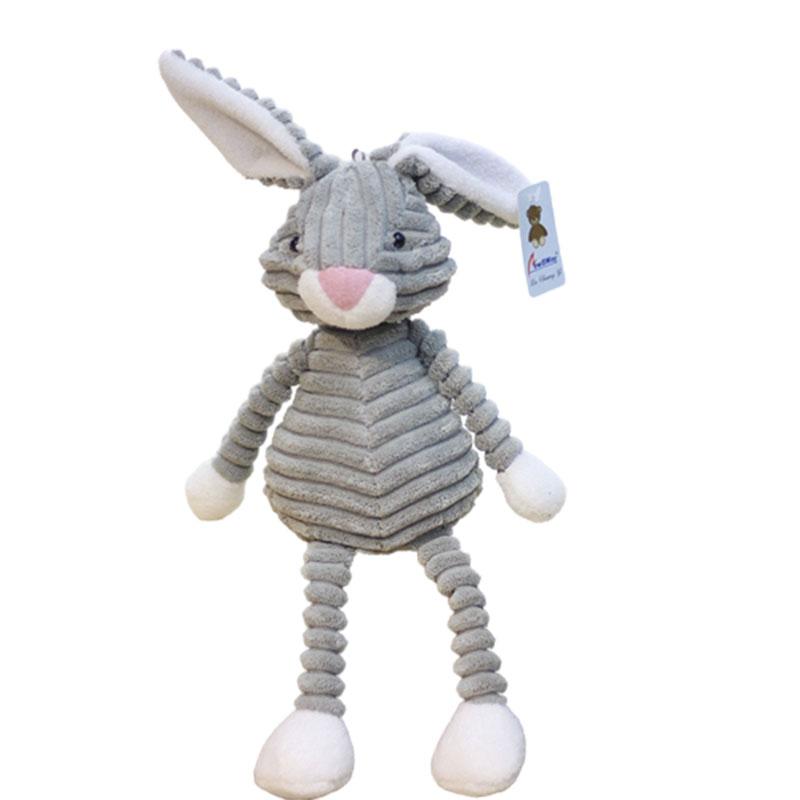 

Животное Плюшевая Полосатая Игрушка Обезьяна Слон Панда Носорог Тряпичная Кукла Хлопок ПП Grey Rabbit,15cm/5.9 in