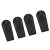2 Sets Door Stoppers Prevent Collision Minimalist Black Heavy Duty Stackable Door Stops with Base Fo