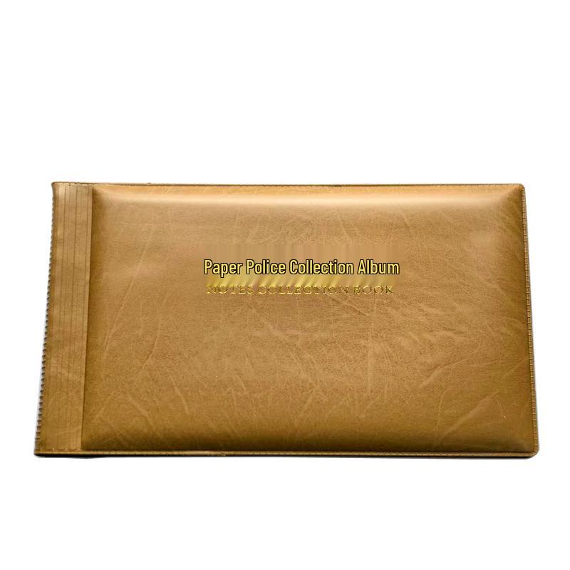 30-Page Premium Banknote and Coin Collection Album коричневый