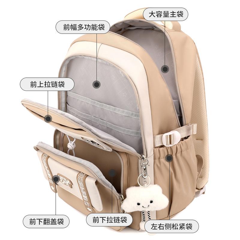 5 Color Teenage Boys Girls Primary Children School Bags For Nylon Waterproof Kids School Backpacks Grade 1-6 Boy Child Book Bag