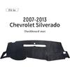 Dash Cover For Chevy Silverado 2007-2013 Accessories Dashboard Cover Mat For GMC Sierra SL/SLE/WT 2007-2013 Models With Two Glove Boxes Flannel Dash
