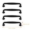 4Pcs Single Hole Cabinet Handles Aluminum Alloy Minimalist Door Pulls for Drawers Cupboards Kitchen Bathroom Furniture
