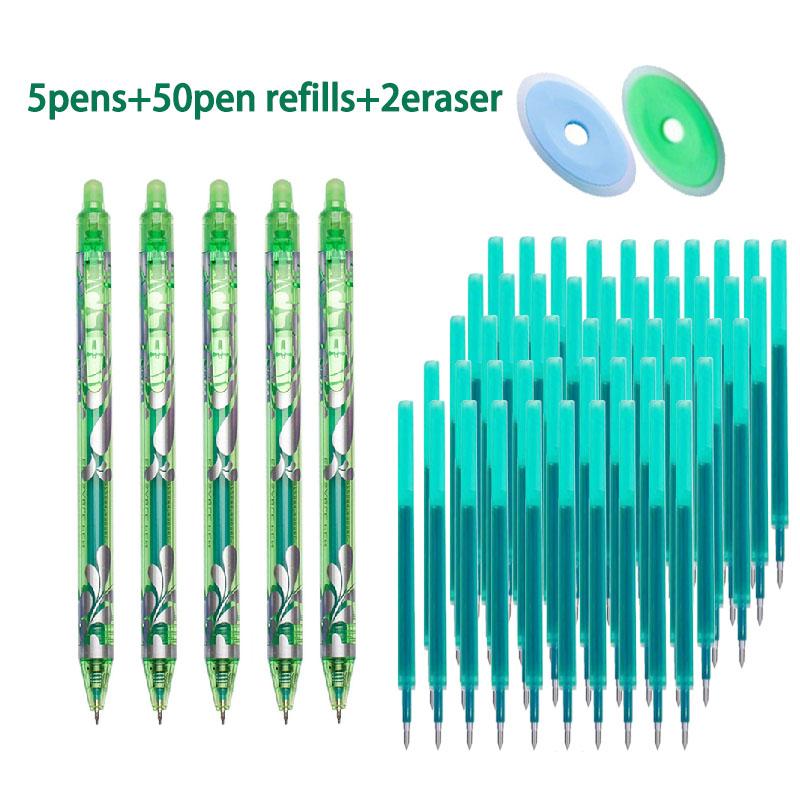 0.5mm Erasable Gel Pens Set 6colors Refill Rod Magic Ink Erasable Pen Washable Handle Office Writing Student School Stationery