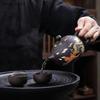 210ml Wen Lan Zi Sha Pot Household Chinese Dragon and Phoenix Tea Color Changing Tea Pot and Tea Set upon Heat