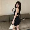 Niche Fried Street Sexy Waist Dress Women's Summer Temperament Suspender Small Black Dress