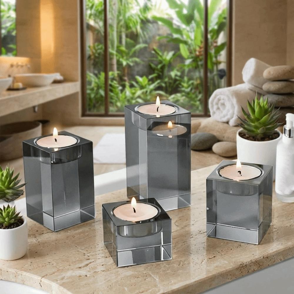 Romantic Candle Holders 4/6/8/10 CM Tealight Candlestick Creative Desktop Candlestick Home Party