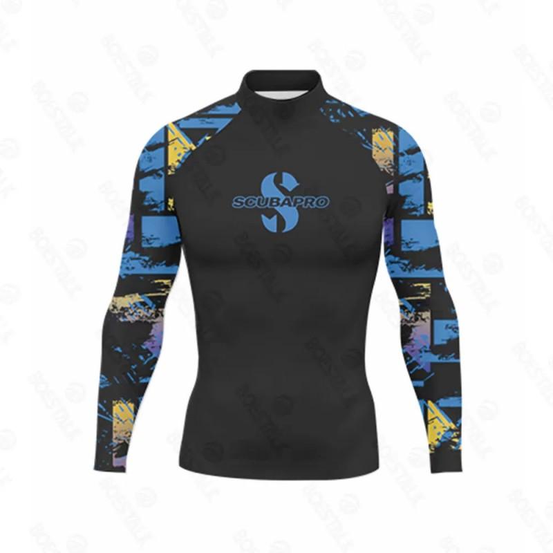Ανδρικό Ελαφρύ Αντιηλιακό Μαγιό Rash Guard Γρήγορου Στεγνώματος Προστασία UV για Surfing, Κατάδυση, Παραλία, Θαλάσσια Σπορ Καλοκαίρι