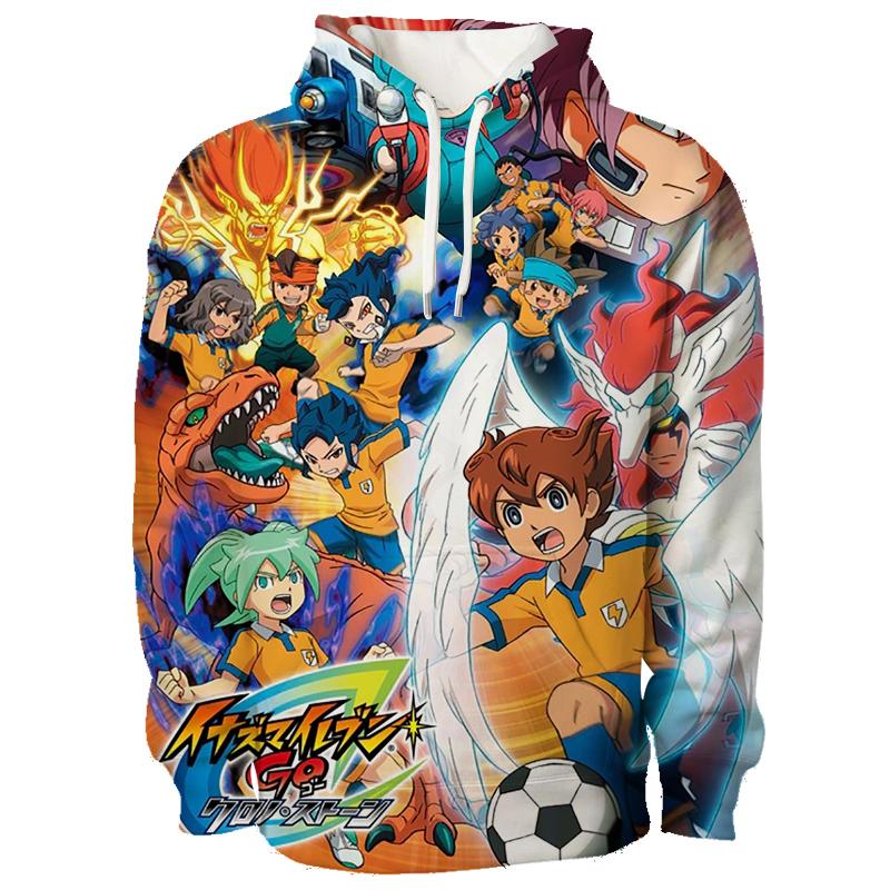 

Inazuma Eleven Cosplay Hoodies 3D Shuuya Gouenshi Print Sports Pullover Children s Sweatshirt Autumn/Winter Outdoor Y2k Tracksuit 100