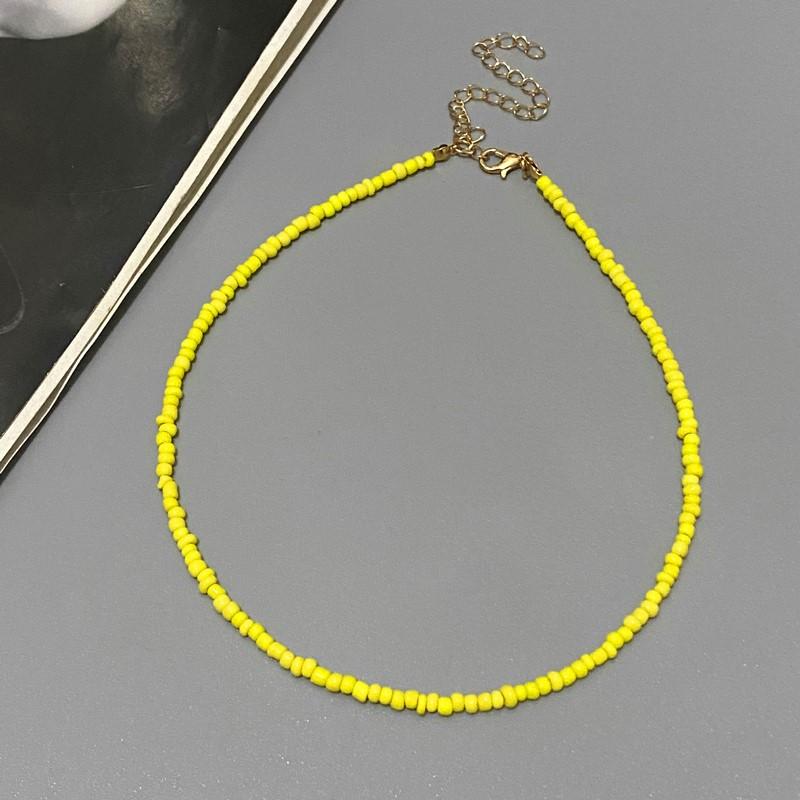NEW Simple Seed Beads Choker Women Korean Fashion Charm Colorful Handmade Boho Collar Chain Neck Necklace Femme Jewelry Gift