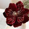 Glitter Christmas Glitter Flower Sequins Simulation Flowers  Christmas Decoration