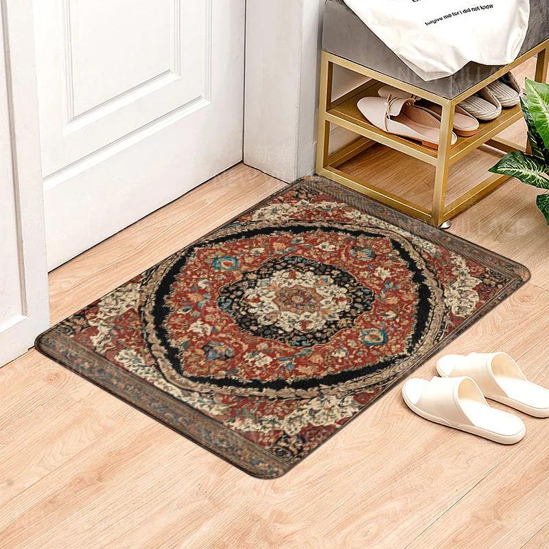 House Entrance Carpet Home Door Mat Modern Nordic Style Room Bath Foot Bathroom Non-slip Kitchen Water Absorption Rugs Abstract