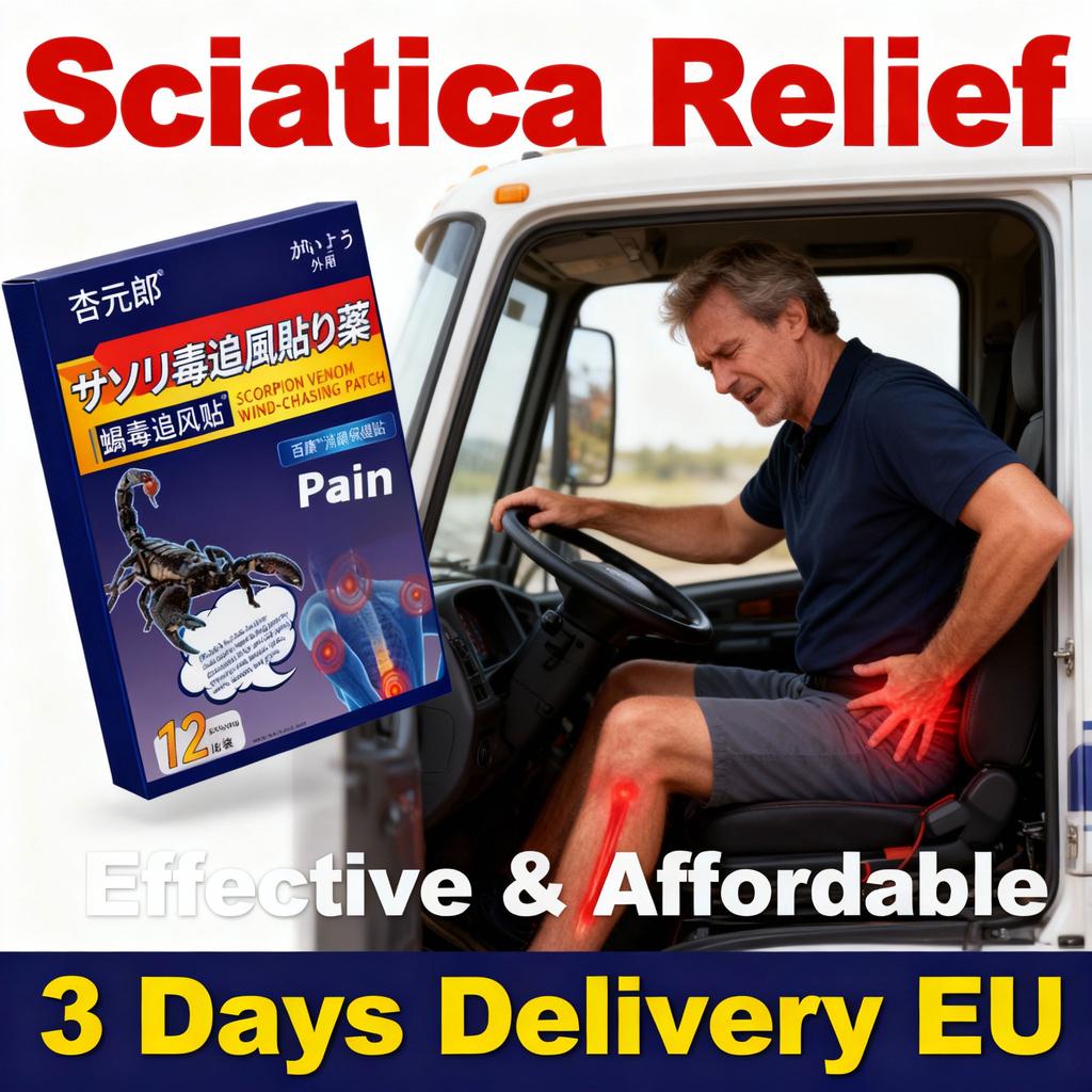 Skin-Safe Sciatica Patch - Organic Herbal Rapid Relief for Daily Use