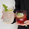 Wave Shape Glass Water Bottle Beer Wine Drinkware Tea Mug Coffee Latte Juice Milk Tea Home Cafe Drinkware Gift