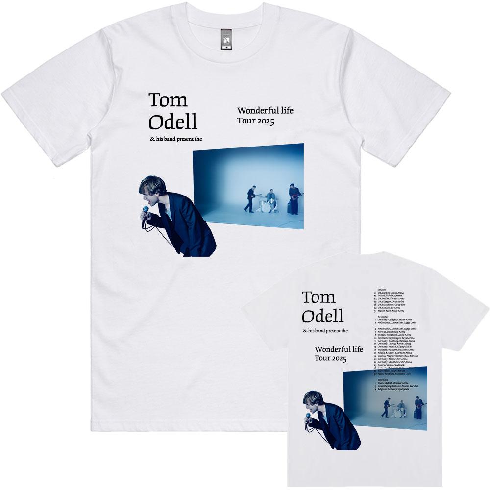

Tom Odell & His Band Present The Wonderful Life Tour 2025 T-shirt Cotton Short Sleeve Male Tshirts O-neck Singer Print T Shirt XS（old）