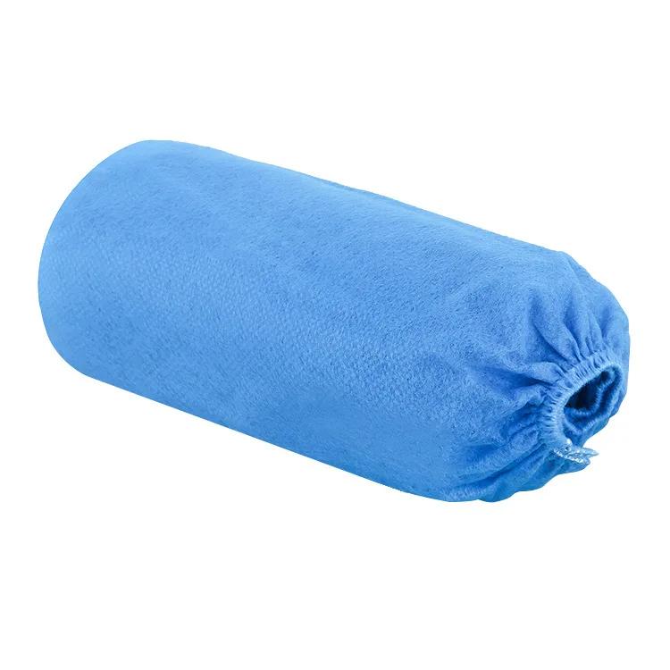 100 шт./Пакет Одноразовые противоскользящие бахилы, Дышащие пылезащитные эластичные бахилы из нетканого материала. Blue