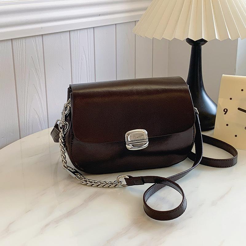 

Retro fashion casual saddle bag 2024 new niche trend simple shoulder bag premium messenger bag
