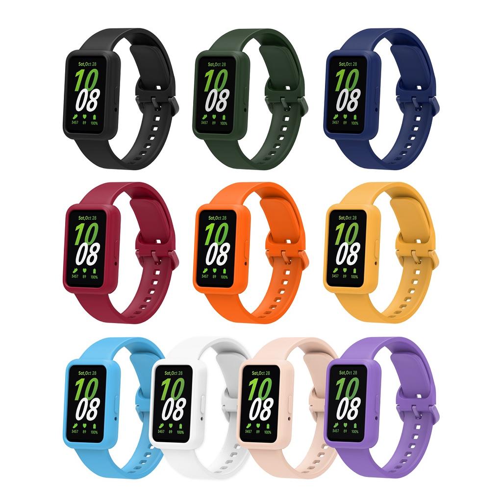 Módní řemínek k hodinkám pro Samsung Galaxy Watch Fit 3 náramek silikonový řemínek k hodinkám náramek pro Galaxy Fit3 SM-R390 řemínek a pouzdro