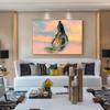 Lord Shiva, frescoes on canvas, Hindu statues, replicas of home decor on canvas, living room Hindu art paintings