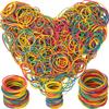Rubber Bands Assorted Size Multicolor 0.5lb Rubber Bands for Office Supplies School Home Size#10 Size#16 Size19