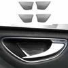 Black Inner Door Bowl Sticke Titanium Panel Trim 2016- For Benz E-Class W213