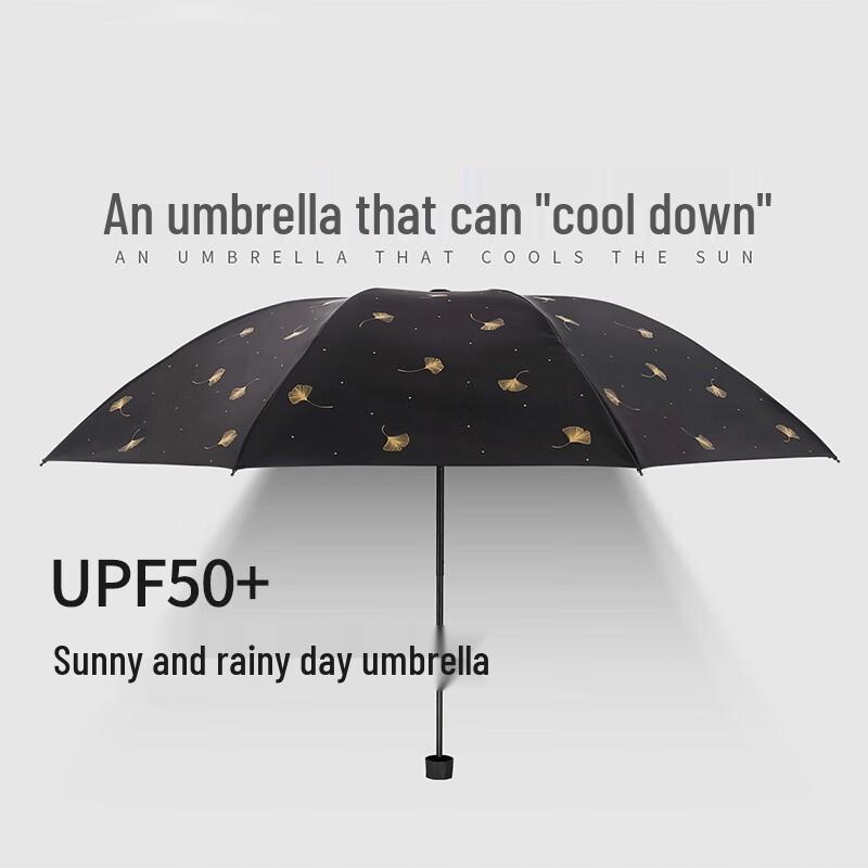 Heaven Pink Ginkgo Sun & Rain Umbrella