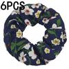 6pcs/lot Hair Scrunchies Bands Scrunchy Ties Ropes Ponytail Holder for Women Accessories Fabric Headwear Ditsy Floral Sweet Cute